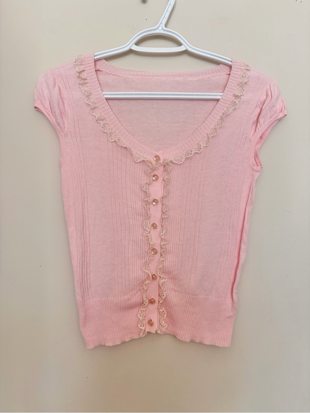 vintage coquette knit top
